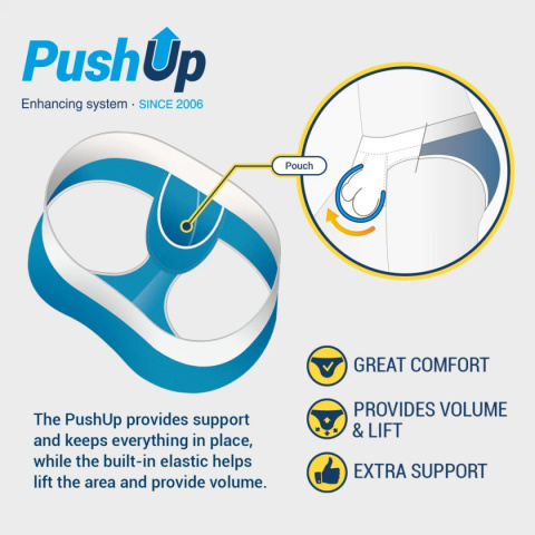 Addicted Jockstrap PUSH UP elastyczny biały Addicted Jockstrap PUSH UP elastyczny biały